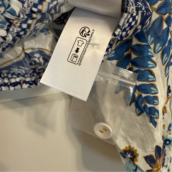 NWT! FARM Rio Women’s LARGE Ana Tapestry Cotton Blend Ruffle Top CP25 - Picture 12 of 14